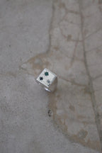 Anillo Edge en plata maciza con zafiro, esmeralda y diamante – colección Galaxy de Jo&G